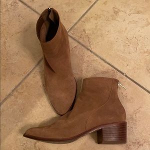 Antonio melani suede block heel booties